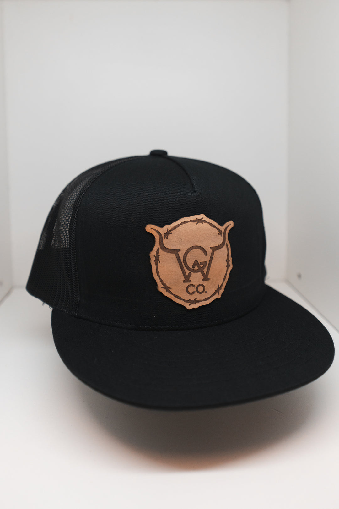 WGC Leather Patch - Black Hat