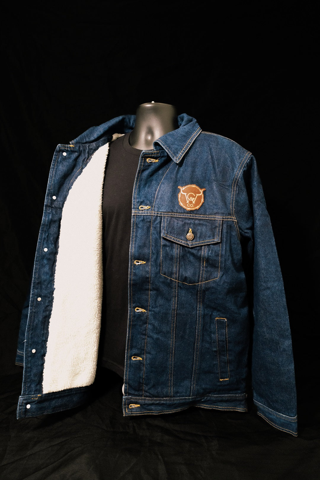 Ranch Style Denim Jacket- No Sherpa Collar