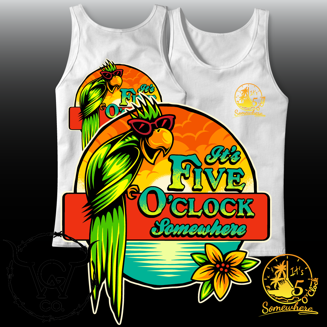 Tank Top - It's 5 O'clock somewhere