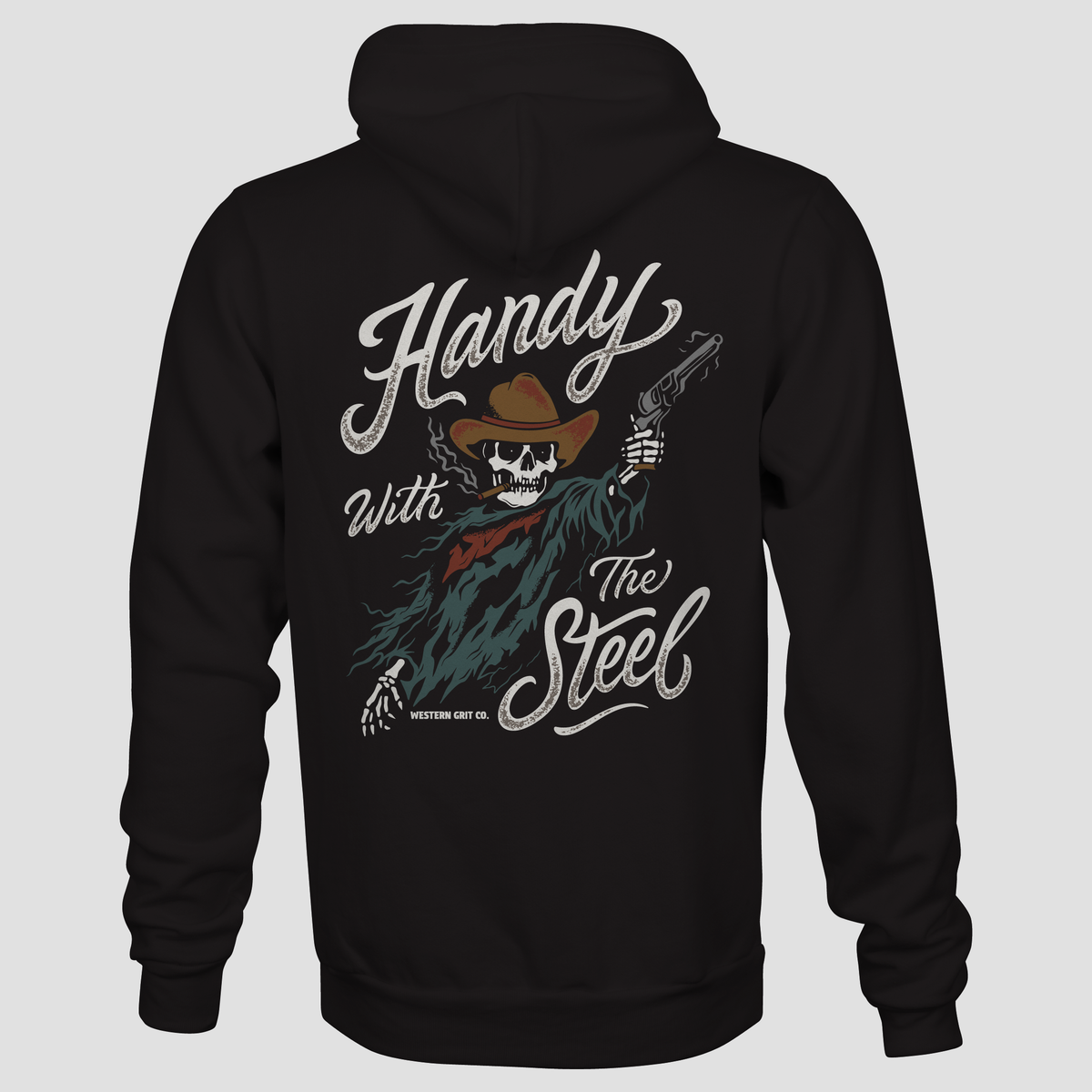 Hoodie - Handy With The Steel