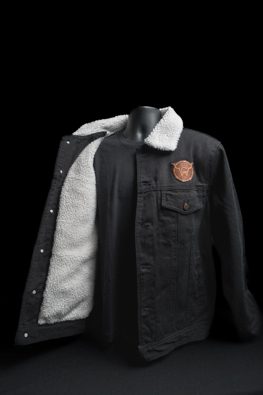Ranch Style Black Denim Jacket